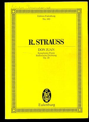 Seller image for Richard Strauss Don Juan Symphonic Poem Op. 20 | Full Miniature Score | Eulenburg Study Score Edition No. 440 for sale by Little Stour Books PBFA Member
