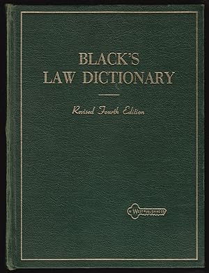 Seller image for Black's Law Dictionary: Definitions of the Terms and Phrases of American and English Jurisprudence, Ancient and Modern for sale by JNBookseller