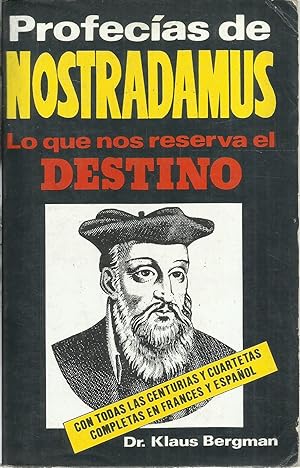 Imagen del vendedor de Profecias de Nostradamus, Lo que nos reserva el Destino a la venta por TU LIBRO DE OCASION