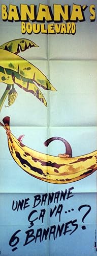 "BANANA'S BOULEVARD" Réalisé par Richard BALDUCCI en 1986 avec Les FORBANS / Affiche française or...