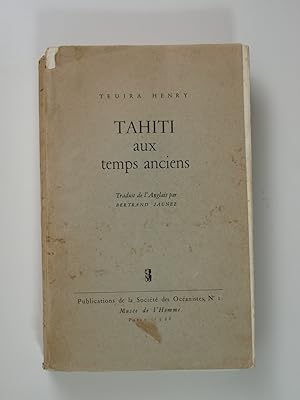 Immagine del venditore per Tahiti aux temps anciens venduto da Librairie Aubry