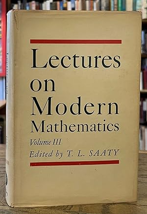 Lectures on Modern Mathematics _ Volume III