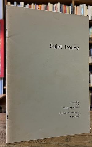 Seller image for Sujet trouve for sale by San Francisco Book Company