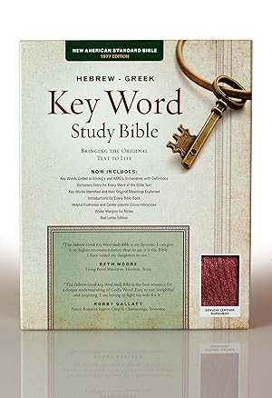 Imagen del vendedor de The Hebrew-Greek Key Word Study Bible: NASB-77 Edition, Burgundy Genuine (Key Word Study Bibles) a la venta por This Old Book, Inc