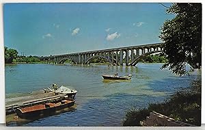 Bild des Verkufers fr Hiway 65 Bridge across Lake of Ozarks Arm at Warsaw, Mo., Completed 1929. - Postcard zum Verkauf von Argyl Houser, Bookseller