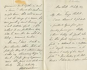 C1877 Detailed and Gossipy Manuscript Letter by Well-Known Hymn Writer and Professor, Edward Abie...