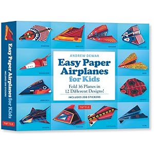 Seller image for Easy Paper Airplanes for Kids Kit : Fold 36 Paper Planes in 12 Different Designs! - Includes 150 Stickers! for sale by GreatBookPrices