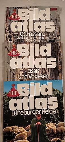 Konvolut von 3 Bücher aus der Reihe "HB Bild Atlas". Band 11, 15 & 17.