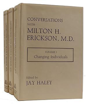 Seller image for CONVERSATIONS WITH MILTON H. ERICKSON, M.D. 3 VOLUME SET Changing Individuals, Changing Couples, Changing Children and Families for sale by Rare Book Cellar