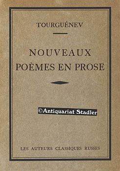 Nouveaux poèmes en prose. Texte russe publié par André Mazon. Tradcution de Charles Salomon. Edit...