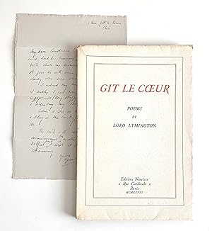 Seller image for Git le Coeur for sale by Triolet Rare Books, ABAA