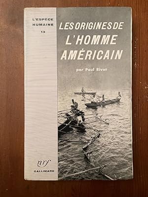 Seller image for Les origines de l'homme amricain for sale by Librairie des Possibles