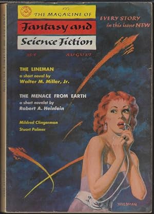 Bild des Verkufers fr The Magazine of FANTASY AND SCIENCE FICTION (F&SF): August, Aug. 1957 ("The Menace From Earth") zum Verkauf von Books from the Crypt