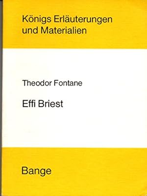 Seller image for Effi Briest - Knigs Erluterungen und Materialien von Klaus Becker. [Hrsg. von Klaus Bahners .] for sale by Antiquariat Buchhandel Daniel Viertel