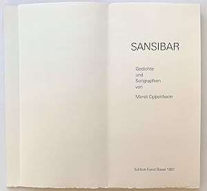 Sansibar. Gedichte und Serigraphen