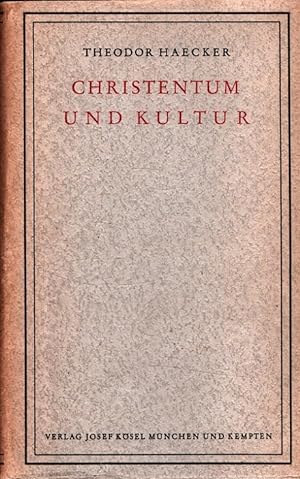 Seller image for Christentum und Kultur for sale by Versandantiquariat Nussbaum