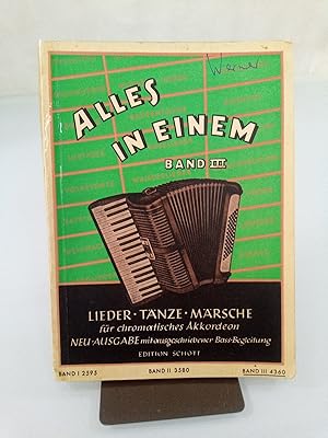 Seller image for Alles in einem Band III Lieder Tnze Mrsche for sale by SIGA eG