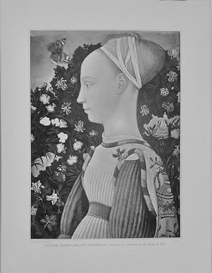 Portrait of a Princess of the House of Este Taken from The Great Masters of the Louvre Gallery, T...