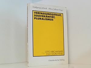 Seller image for Verfassungsstaat, Souvernitt, Pluralismus: Otto Kirchheimer zum Gedchtnis Otto Kirchheimer zum Gedchtnis for sale by Book Broker