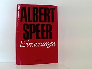 Bild des Verkufers fr Erinnerungen Albert Speer zum Verkauf von Book Broker