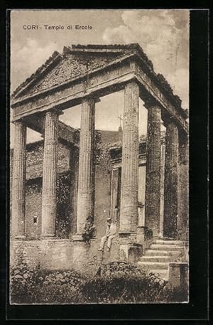 Cartolina Cori, Tempio di Ercole