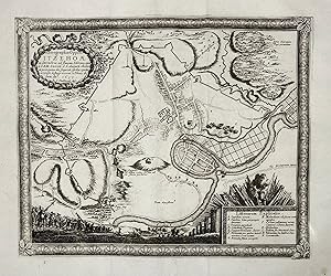 Seller image for Ichnographia Oppidi Itzehoae in Stormaria ad fluvium Storam, quae." - Itzehoe / Schleswig-Holstein for sale by Antiquariat Steffen Vlkel GmbH