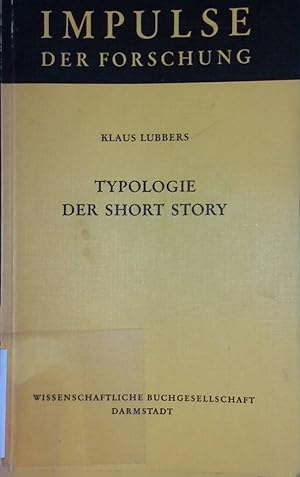 Bild des Verkufers fr Typologie der Short Story. Impulse der Forschung, Band. 25 zum Verkauf von books4less (Versandantiquariat Petra Gros GmbH & Co. KG)