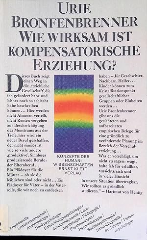 Seller image for Wie wirksam ist kompensatorische Erziehung?. Konzepte der Humanwissenschaften for sale by books4less (Versandantiquariat Petra Gros GmbH & Co. KG)