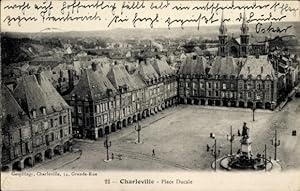 Ansichtskarte / Postkarte Charleville Mézières Ardennes, Platz, Feldpost Großes Hauptquartier, I WK