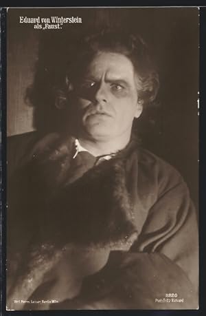 Ansichtskarte Schauspieler Eduard von Winterstein als Faust