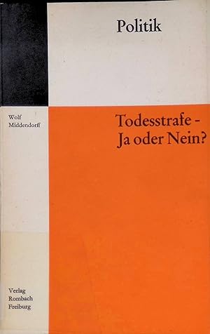 Imagen del vendedor de Todesstrafe - Ja oder Nein? Politik. a la venta por books4less (Versandantiquariat Petra Gros GmbH & Co. KG)