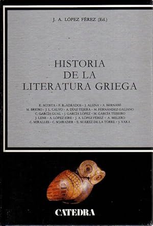 Imagen del vendedor de Historia de la literatura griega . a la venta por Librera Astarloa