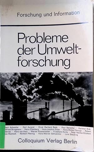 Probleme der Umweltforschung. Forschung und Information ; Bd. 14