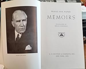Imagen del vendedor de Memoirs a la venta por The Book House, Inc.  - St. Louis