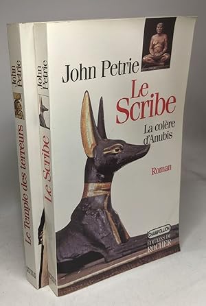 Le scribe : la colere d'anubis + Le temple des terreurs --- 2 livres