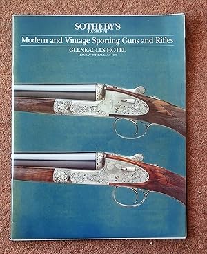 Modern and Vintage Sporting Guns and Rifles, 28th August 1989. Gleneagles Hotel, Sotheby's London...