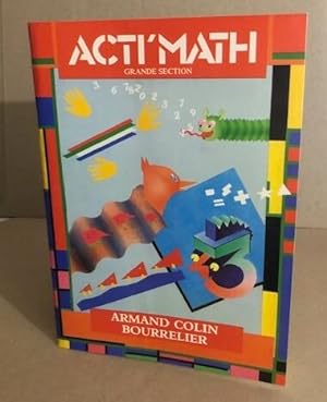 Acti'math grande section maternelle cahier de l'eleve