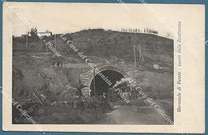 MERCATALE DI VERNIO, Prato. Lavori della Direttissima. Cartolina viaggiata nel 1923.