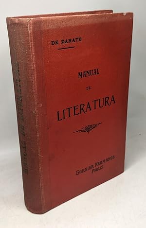 Imagen del vendedor de Manual de literatura a la venta por crealivres