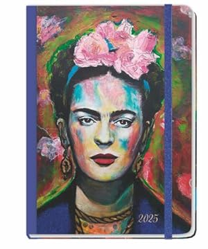 Immagine del venditore per Design Diary Frida 2025 : Der Buchkalender 2025 fr Fans von Frida Kahlo. Kleiner farbenfroher Kunstkalender im Format A5 mit Gummibndchen, Lesebndchen und Leinenrcken venduto da AHA-BUCH GmbH