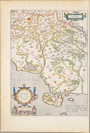 TOSCANA. SENENSIS DITIONIS, ACCURATA DESCRIP. Bella carta in coloritura coeva. Tratta da Theatrum...