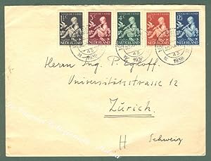Storia postale estera. OLANDA. NEDERLAND. Lettera del 1943 per la Svizzera.