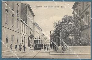 LIVORNO. Via Rossi. Cartolina d'epoca viaggiata