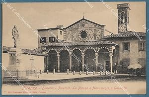 PERETOLA, Firenze. Piazza e Monumento a Garibaldi. Cartolina d'epoca, inizio 1900
