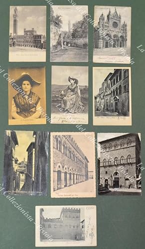 SIENA cittÃ. 10 cartoline d'epoca