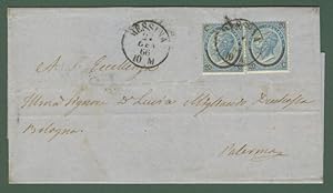 Regno. Lettera da Messina a Palermo del 22.1.1866.