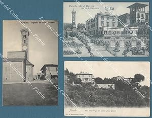 Toscana. FIESOLE. 3 cartoline d'epoca, una viaggiata nel 1907