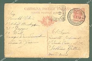 PRIMA GUERRA. Dalla POSTA MILITARE CAMPO RIORDINAMENTO 6 . Cartolina postale del 8.1.1918 per Set...