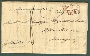 TOSCANA. Lettera del 27 agosto 1822 da Losanna per Firenze.