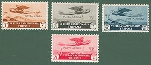 Colonie. LIBIA. Anno 1932. 6'Â° Fiera di Tripoli. Catalogo Sassone serie 47 (Posta Aerea Libia A4...